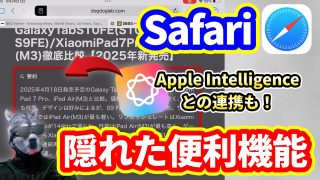 【IT解説】「Safari」ユーザー必見！知らなきゃ損する超便利機能【Apple Intelligenceとの連携も】